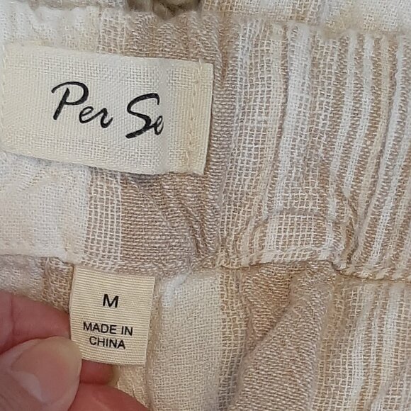 Per Se Linen Blend Pull-On Drawstring Pants Size M - Picture 4 of 5